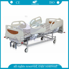 AG-BYS106 médico 2 manivelas cama de hospital manual cama mecánica